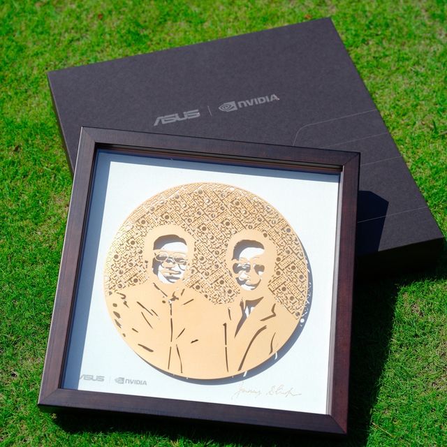 A gift to NVIDIA CEO Jensen Huang, symbolizing the strong partnership between ASUS and NVIDIA.